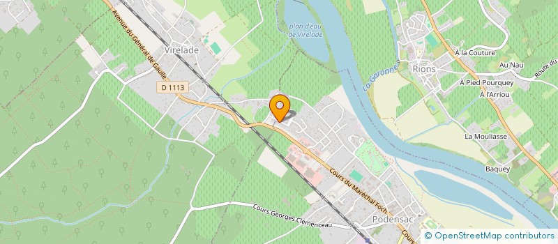 localisation de l'entreprise MONSIEUR FLAVIEN VALERE  PODENSAC