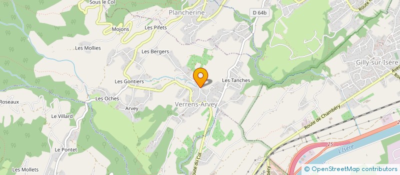 localisation de l'entreprise MONSIEUR FLAVIEN VULLIET à VERRENS-ARVEY