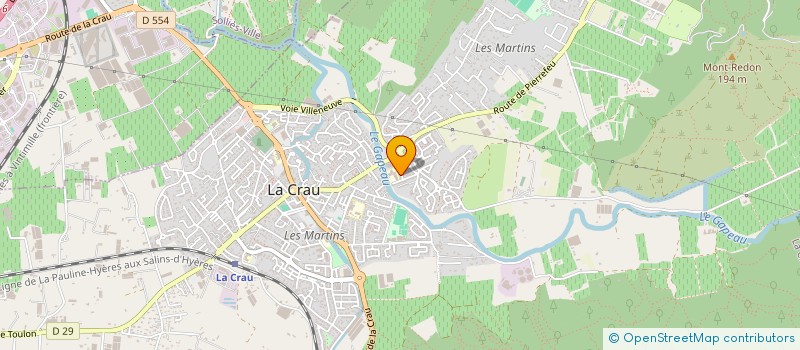 localisation de l'entreprise MONSIEUR FLAVIO ACAR  LA CRAU