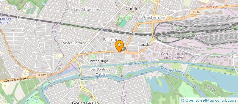 localisation de l'entreprise MONSIEUR FLAVIO CAMPOS  CHELLES