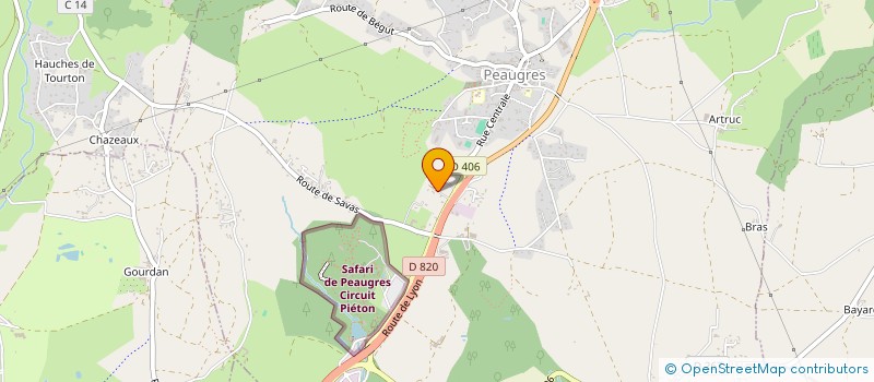 localisation de l'entreprise MONSIEUR FLAVIO CARRASQUEIRA  PEAUGRES