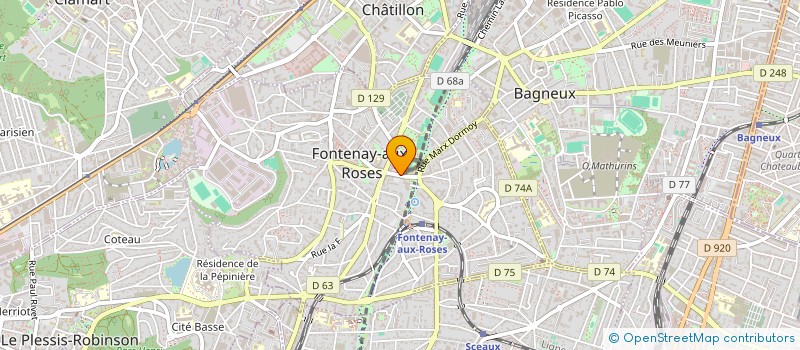 localisation de l'entreprise MONSIEUR FLAVIO CEFALU à FONTENAY-AUX-ROSES