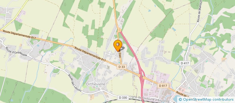 localisation de l'entreprise MONSIEUR FLAVIO FLORENCIO  ORTHEVIELLE