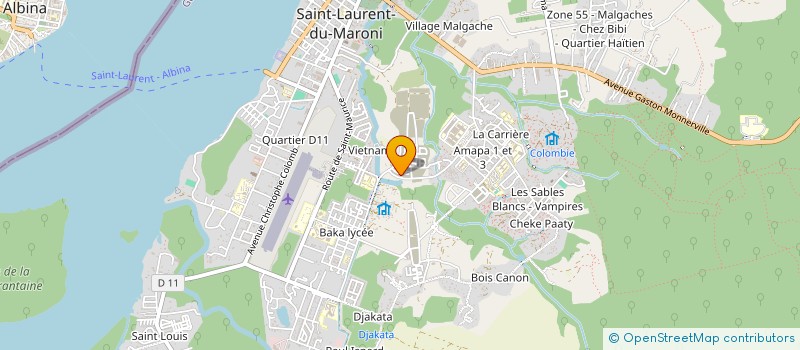 localisation de l'entreprise MONSIEUR FLAVIO INDI  SAINT-LAURENT-DU-MARONI