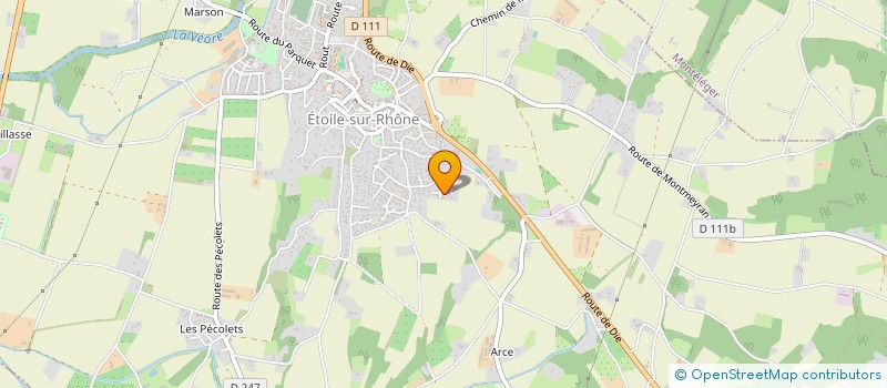 localisation de l'entreprise MONSIEUR FLAVYEN GERARD  ETOILE-SUR-RHONE