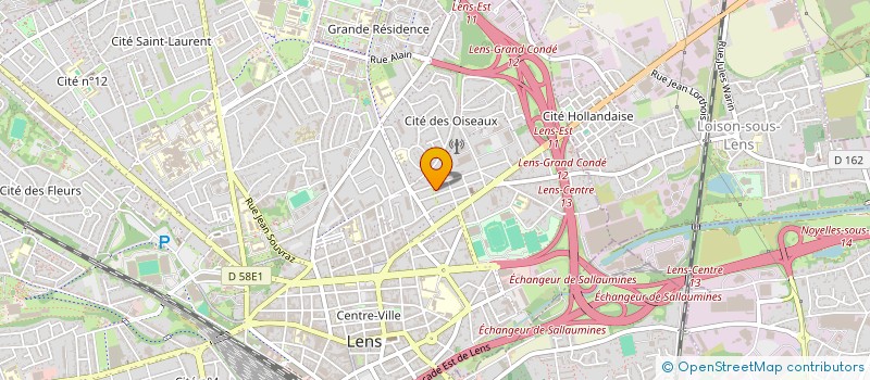 localisation de l'entreprise MONSIEUR FLEURY LEFAIT  LENS