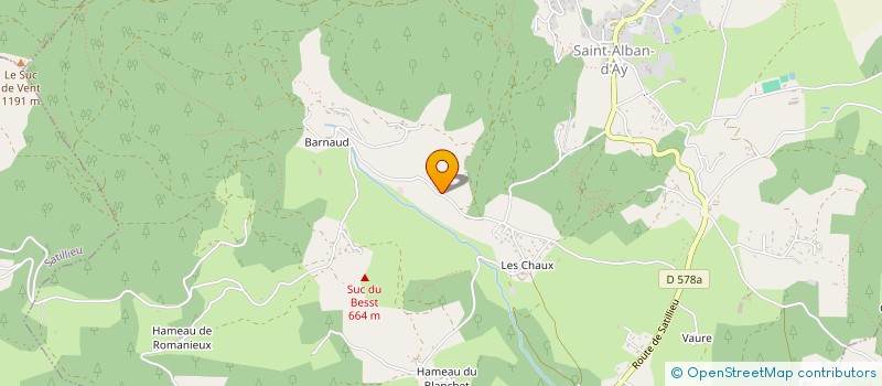 localisation de l'entreprise MONSIEUR FLORAN ARNAUD  SAINT-ALBAN-D'AY