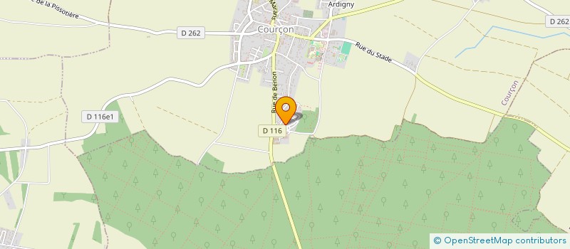 localisation de l'entreprise MONSIEUR FLORAN BESSIERE  COURCON