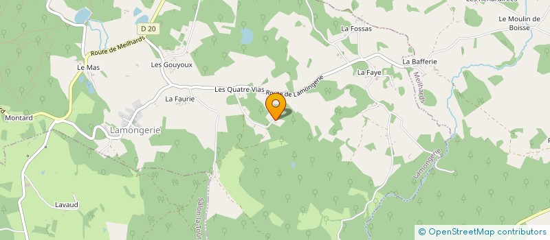 localisation de l'entreprise MONSIEUR FLORAN DELEYROLLE  LAMONGERIE