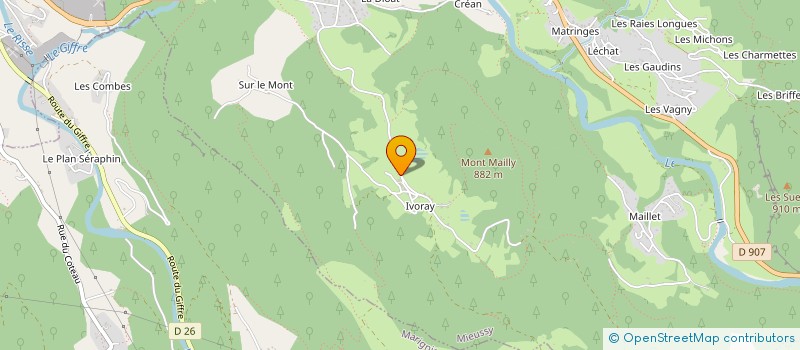 localisation de l'entreprise MONSIEUR FLORENT ABRAND  MIEUSSY