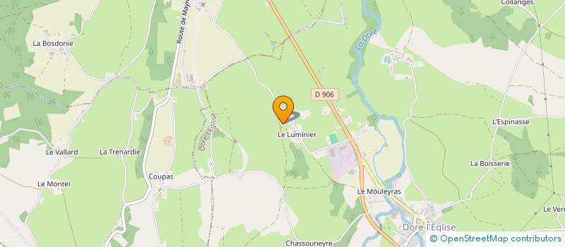 localisation de l'entreprise MONSIEUR FLORENT ALLEGRE-CARTIER  DORE-L'EGLISE