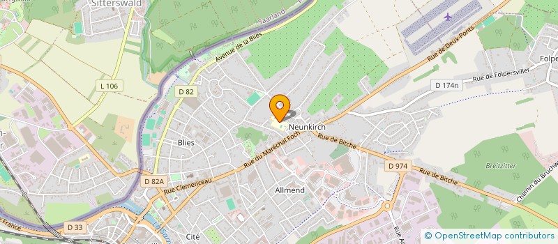 localisation de l'entreprise MONSIEUR FLORENT AREND  SARREGUEMINES