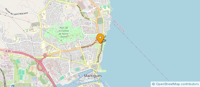 localisation de l'entreprise MONSIEUR FLORENT AUBERT à MARTIGUES