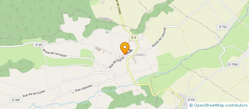localisation de l'entreprise MONSIEUR FLORENT AUDIBET  LODES