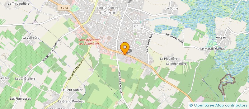 localisation de l'entreprise MONSIEUR FLORENT BAILLAT  SAINT-PIERRE-D'OLERON