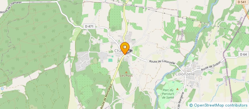 localisation de l'entreprise MONSIEUR FLORENT BAILLY  CHAMARET