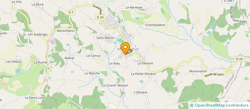 localisation de l'entreprise MONSIEUR FLORENT BATAILLE  MONTROTTIER