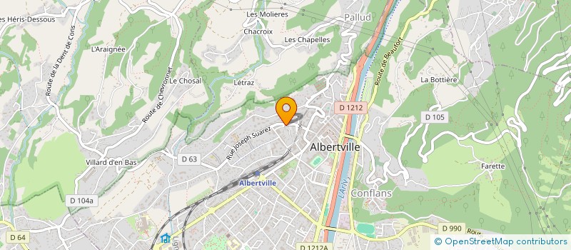 localisation de l'entreprise MONSIEUR FLORENT BAU  ALBERTVILLE