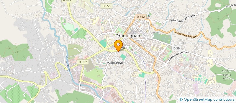 localisation de l'entreprise MONSIEUR FLORENT BAUDOUX  DRAGUIGNAN