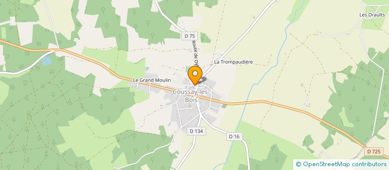 localisation de l'entreprise MONSIEUR FLORENT BEAUDEAU  COUSSAY-LES-BOIS