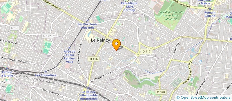 localisation de l'entreprise MONSIEUR FLORENT BEAUDOIRE à LE RAINCY