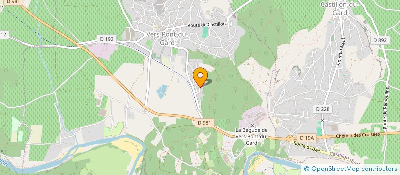 localisation de l'entreprise MONSIEUR FLORENT BEGU à VERS-PONT-DU-GARD