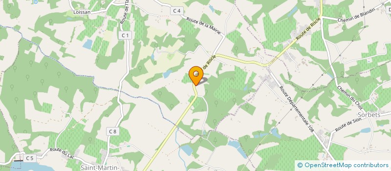 localisation de l'entreprise MONSIEUR FLORENT BELHATRI  ARBLADE-LE-HAUT