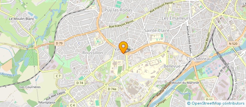 localisation de l'entreprise MONSIEUR FLORENT BELINGARD à LIMOGES