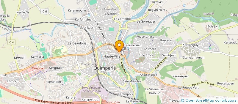 localisation de l'entreprise MONSIEUR FLORENT BELLEC à QUIMPERLE