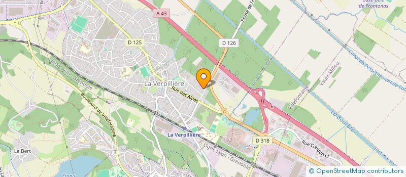 localisation de l'entreprise MONSIEUR FLORENT BENARD  LA VERPILLIERE