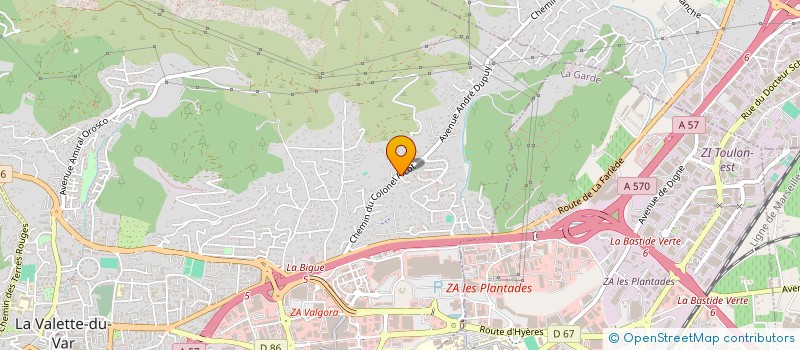 localisation de l'entreprise MONSIEUR FLORENT BENIER  LA VALETTE-DU-VAR