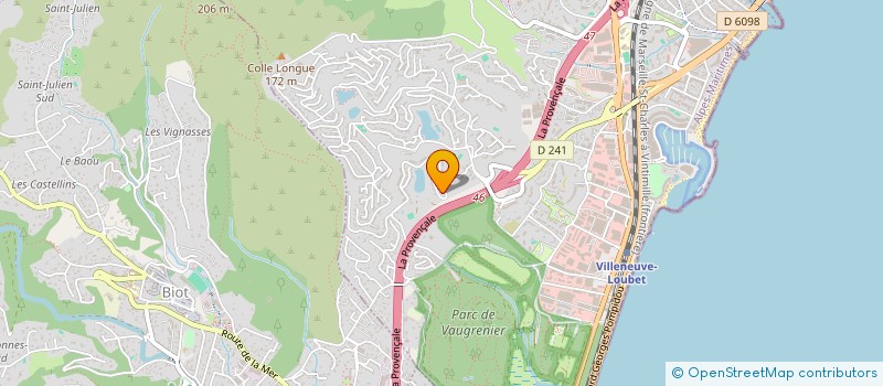 localisation de l'entreprise MONSIEUR FLORENT BERGIER  VILLENEUVE-LOUBET