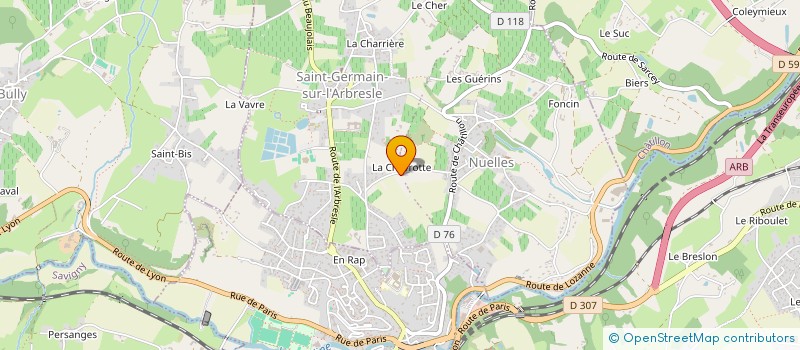 localisation de l'entreprise MONSIEUR FLORENT BERTHIER  SAINT-GERMAIN-NUELLES