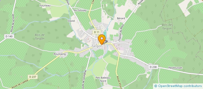 localisation de l'entreprise MONSIEUR FLORENT BERTRAND  TARGON