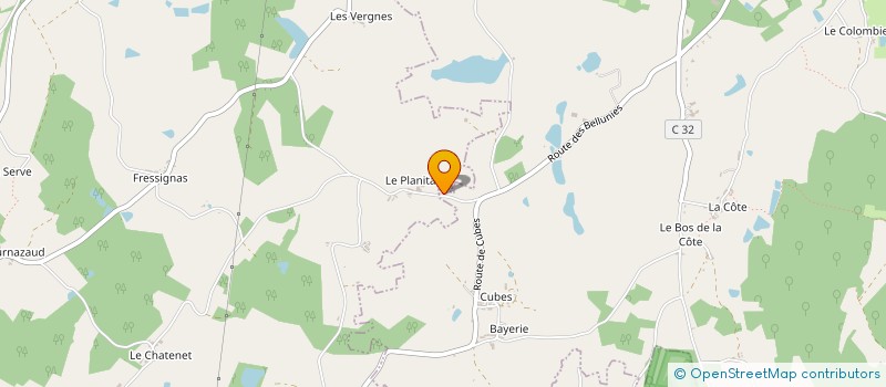 localisation de l'entreprise MONSIEUR FLORENT BILLY  SAINT-LAURENT-SUR-GORRE