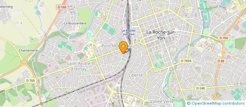 localisation de l'entreprise MONSIEUR FLORENT BIRON  LA ROCHE-SUR-YON