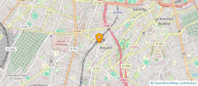 localisation de l'entreprise MONSIEUR FLORENT BISET  ARCUEIL