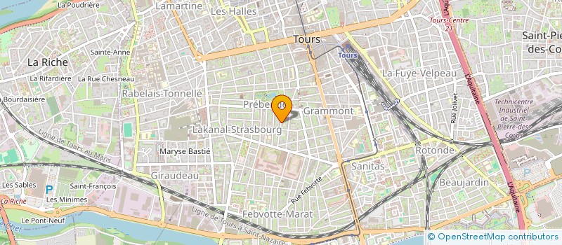 localisation de l'entreprise MONSIEUR FLORENT BLONDEAU  TOURS