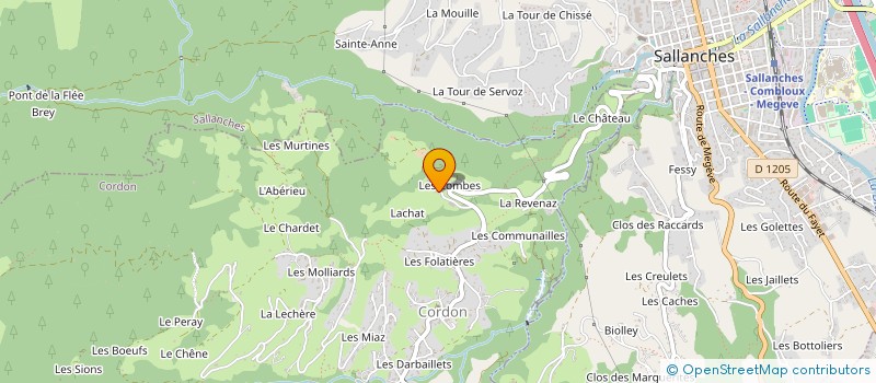 localisation de l'entreprise MONSIEUR FLORENT BOTTOLIER-CURTET  CORDON