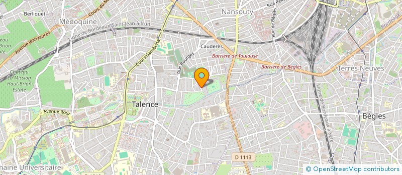 localisation de l'entreprise MONSIEUR FLORENT BOURGUET  TALENCE