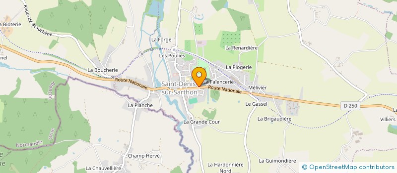 localisation de l'entreprise MONSIEUR FLORENT BOUTTIN à SAINT-DENIS-SUR-SARTHON