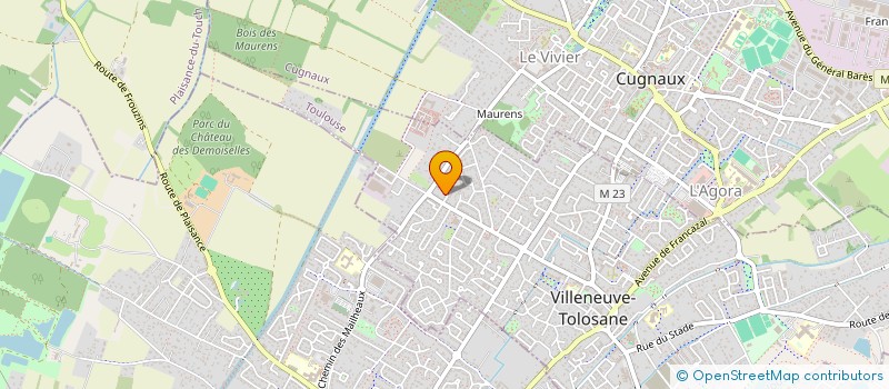 localisation de l'entreprise MONSIEUR FLORENT BOUYJOU à VILLENEUVE-TOLOSANE