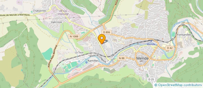 localisation de l'entreprise MONSIEUR FLORENT BOYER  MENDE