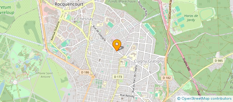 localisation de l'entreprise MONSIEUR FLORENT BREGAND  LE CHESNAY-ROCQUENCOURT