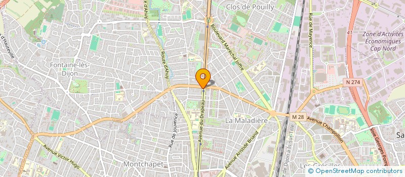 localisation de l'entreprise MONSIEUR FLORENT BRIQUEZ à DIJON
