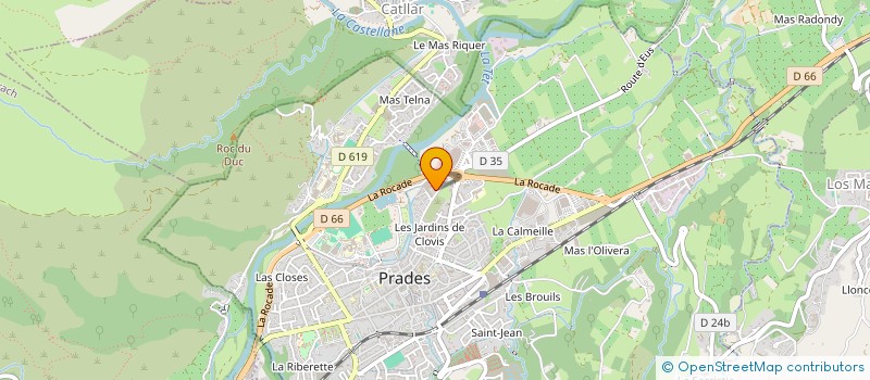 localisation de l'entreprise MONSIEUR FLORENT BROUSSAT à PRADES