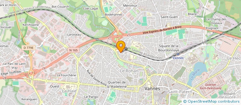 localisation de l'entreprise MONSIEUR FLORENT BRUNEAU à VANNES