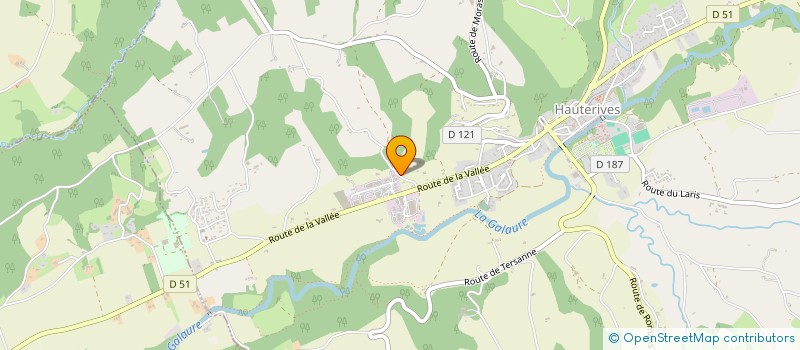 localisation de l'entreprise MONSIEUR FLORENT BRUNET  HAUTERIVES