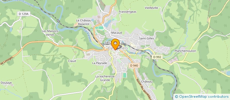 localisation de l'entreprise MONSIEUR FLORENT CALES à EYMOUTIERS