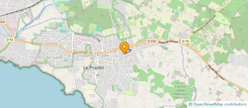 localisation de l'entreprise MONSIEUR FLORENT CAMPENS à LE PRADET